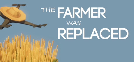 The Farmer Was Replacedのタイトル画面。